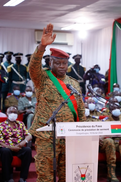 PRESTATION DE SERMENT DU PRESIDENT DU FASO : LE LIEUTENANT-COLONEL PAUL-HENRI SANDAOGO DAMIBA POUR UN RETOUR A L’INTEGRITE