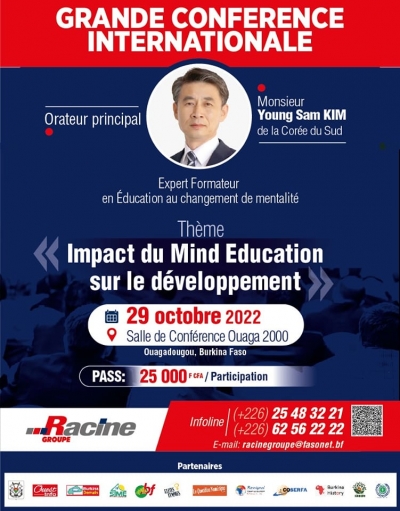 ANNONCE: GRANDE CONFÉRENCE INTERNATIONALE SUR LE MIND EDUCATION