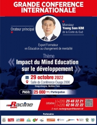 ANNONCE: GRANDE CONFÉRENCE INTERNATIONALE SUR LE MIND EDUCATION